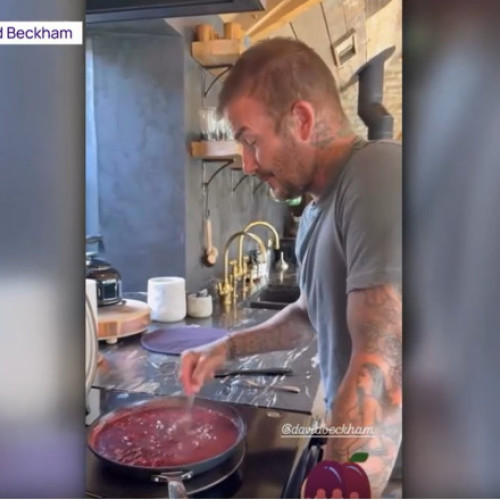 David Beckham face gem de prune din recolta proprie în sezonul conservelor